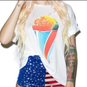Wildfox Snowcone Tee Brain Freeze Size Small